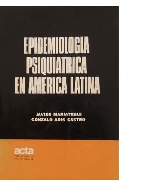 Tapa de «Epidemiología psiquiátrica en América Latina»