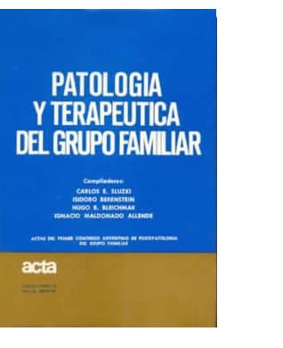 Tapa de «Patología y terapéutica del grupo familiar»